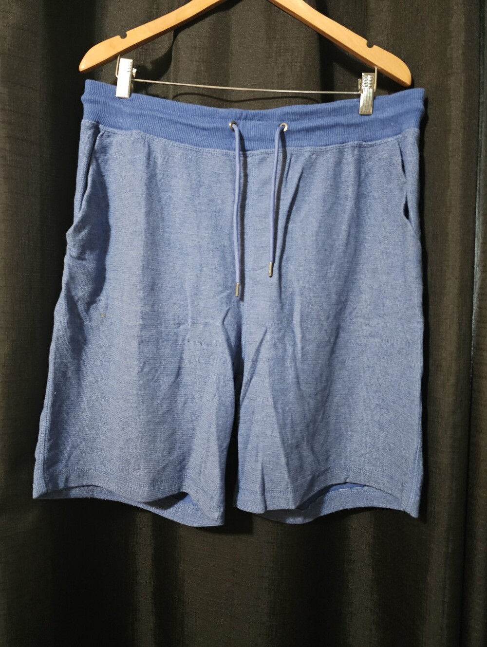 Free Planet Men's Heather Blue Athletic Drawstring Shorts L